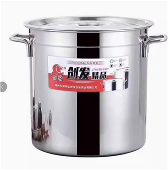 汤桶201不锈钢 直径62CM特厚款桶商用家用带盖卤锅油桶米桶水桶圆桶汤锅不锈钢锅
